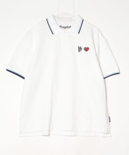 MSB heart patch polo — поло с нашивкой «сердце» MSB