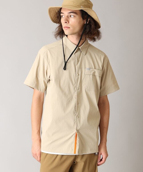 Columbia UV‑cut Rain/Long‑dormer Slip‑on Short Sleeve Shirts II / Corombia