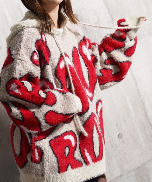 [unisex] плотный шэгги‑трикотажный парка — Shaggy Knit Parka
