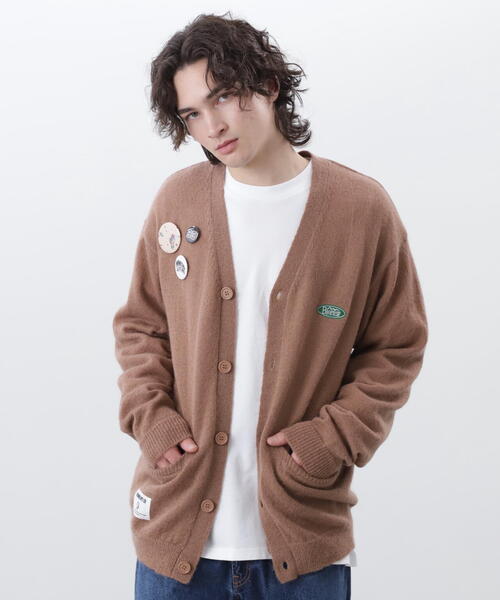BILLIONAIRE BOYS CLUB × MANASTASH BBC Mohair cardigan with badge — мохеровый кардиган с нашивкой