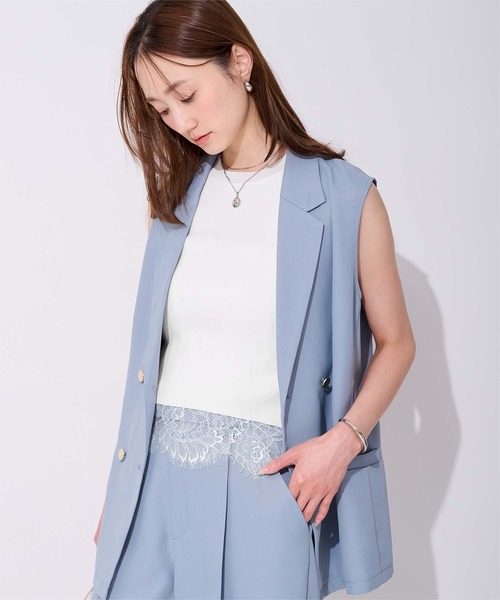 Hemless noos rib knit pullover