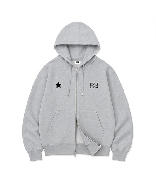STAR GRID POINT OVER FIT 2‑WAY ZIP‑UP (2 цвета)