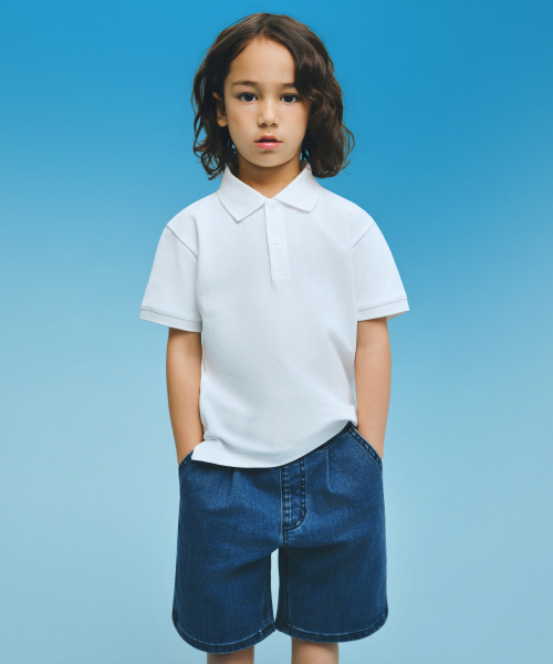 [Coルトандард] Piké Polo shirt [White] — пике-поло белый