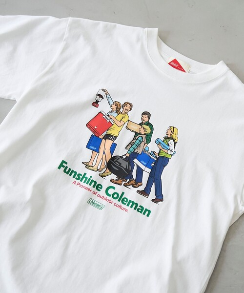 Coleman уличная футболка с фирменной печатью T‑shirt
