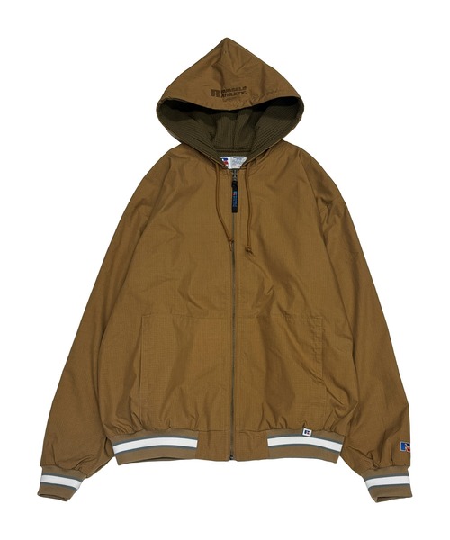 RUSSELL ATHLETIC Reversible Zip Hoodie Jacket — реверсивная толстовка‑куртка с молнией, двусторонняя, лёгкая, мужская