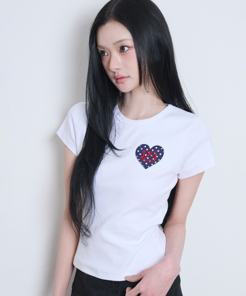129 DotFitted T‑shirt — белый