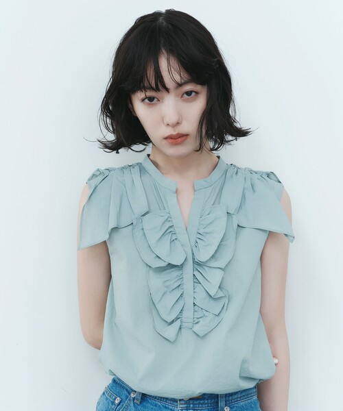 <EMMEL REFINES> EM Flarelle Yard blouse — блузка Emmel Refnies