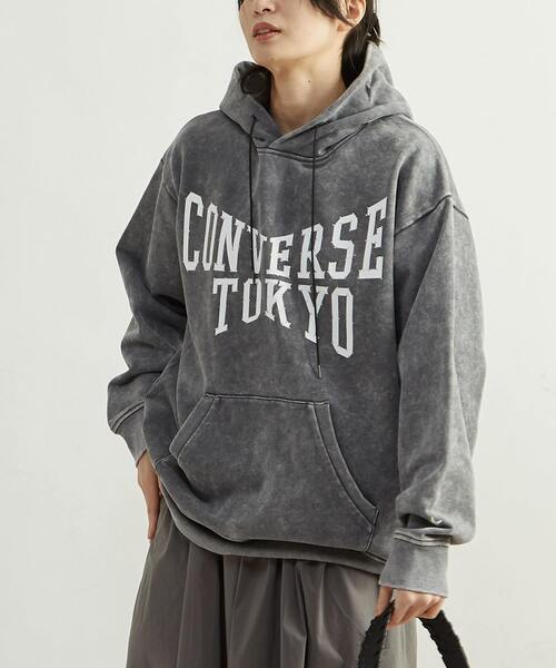 LOGO PRINT HOTFIX HOODIE — худи с логотипом и стразами hotfix