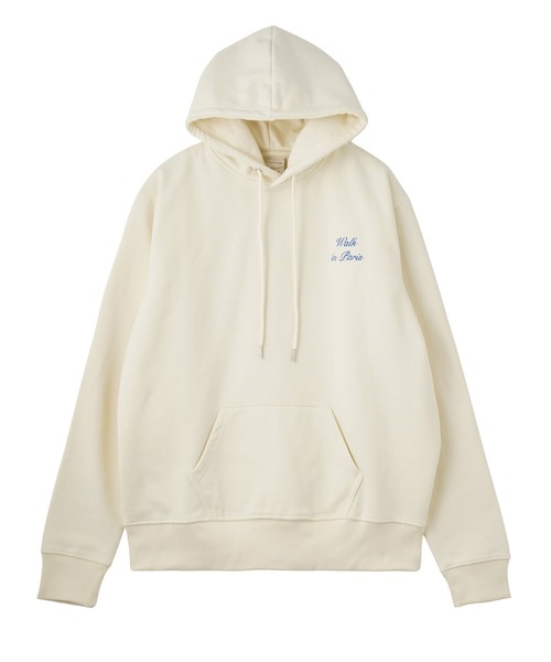 WALK IN PARIS Ivory heritage hoodie 24FW — IVORY HOODIE