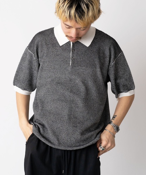 Хай‑гейдж нит‑борд вордборд поло (Hygege knit border polo)