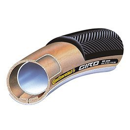 [Быстрая доставка][Очень хорошее] Трубчатая шина CONTINENTAL GIRO 28x22 мм 700 x 22C — черно-коричневая [параллельный импорт]
