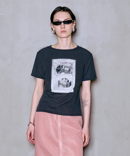 QUINTESSENCE принтованная футболка QUINTESSENCE Print T-Shirt