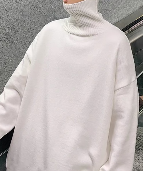 SBG — Loose Sleeve It Hined Knit (хай‑нек)