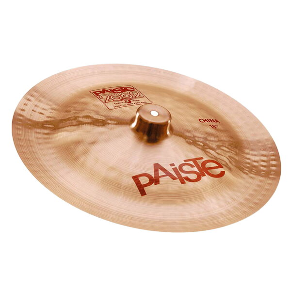 Paiste 2002 CHINA 18" Китаяй [2002 CH 18] — барабанная тарелка для чистки, в комплекте 7 гауса, барабанная тарелка