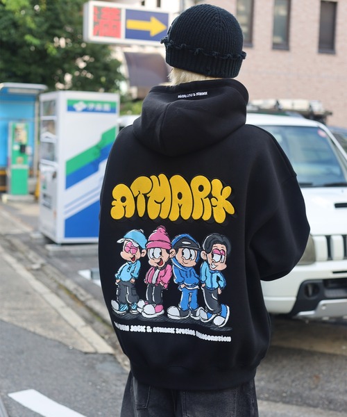 ATMARK×DAI NEWJACK унисекс городская куртка-реплика с набивным рисунком, Pleperka Pull Parka