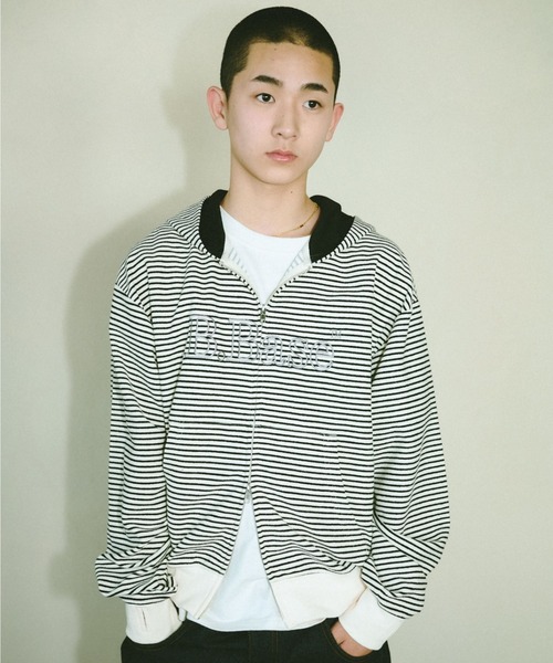 B.Base Border Double-Zip Hoodie / B.Base бодер дабл зип худи