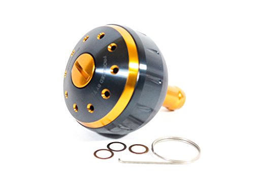 Оригинальные детали катушки SHIMANO, алюминиевая круглая рукоять Yumeya, черно-золотая рукоять размер M для TypeB