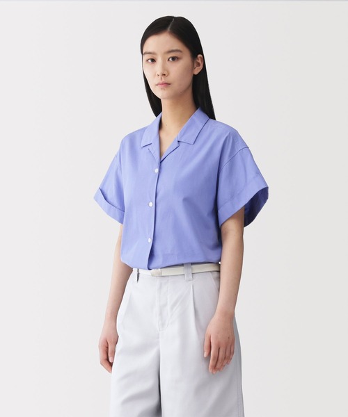 MUJI Labo женская футболка-поло с коротким рукавом