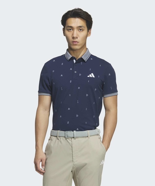 Monogram поло с коротким рукавом [adidas Golf]