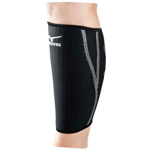 MIZUNO поддержа для икры (универсальная, 1 шт.) — аксессуар для бега, модель 50ms21391 (чёрный×серебряный)