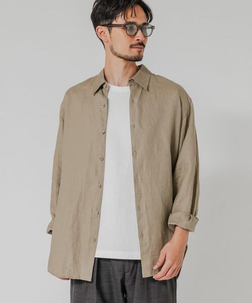 Льняная рубашка прямого кроя (LINEN REGULAR SHIRTS)