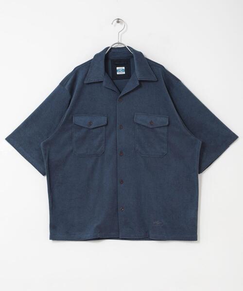 ARMY TWILL махровая рубашка с открытым воротником (PILE OPEN COLLAR SHIRTS)