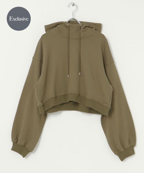 MIDIUMISOLID×TGM hooded short pullover "別注"