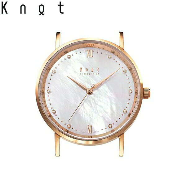 Knot часы Classic Jules Riso — розовое золото & белый, корпус только (без ремешка), японское производство