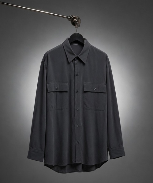 [ATTACHMENT] CU/RY FIBRIL TAFFETA PATCH POCKET L/S SHIRT — рубашка с длинным рукавом