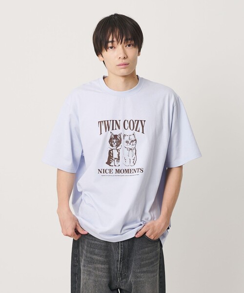 <NICE WEATHER> Animal print T-shirt
