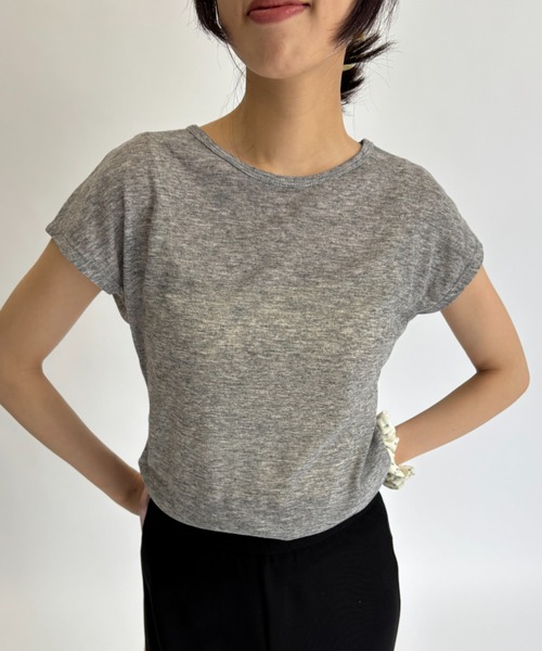 Shearfrench sleeve-less TEE