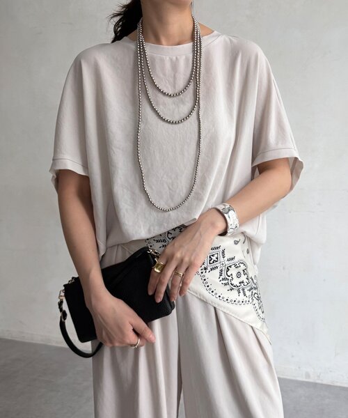 【сетап возможен】 Stretch jersey cotton pullover