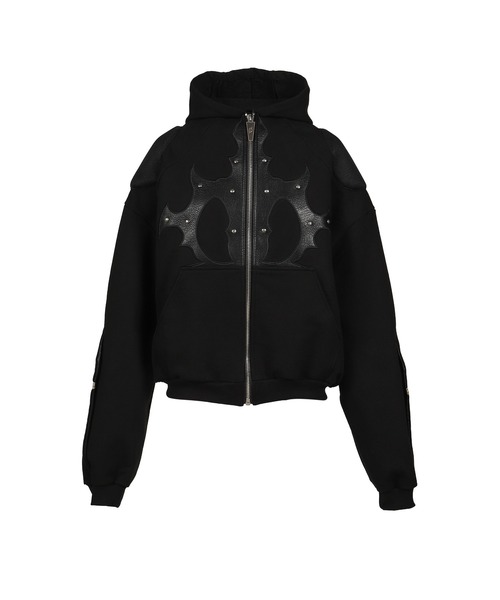 PADDED HOODIE — стёганая толстовка с капюшоном
