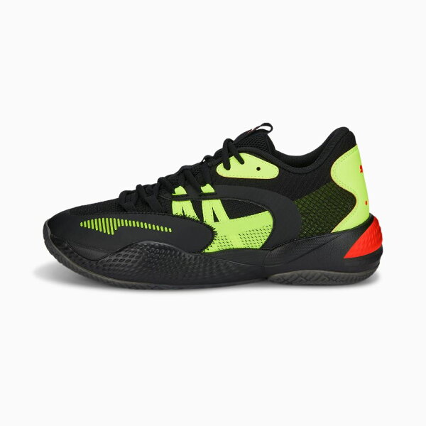 Puma Court And Rider 2.0 Glow Stick чёрный/лайм 377393-01, размер 40