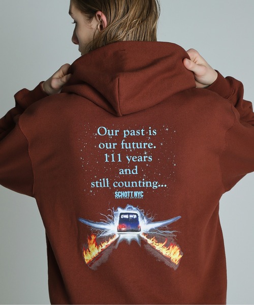 Schott OUR PAST IS OUR FUTURE худи с капюшоном