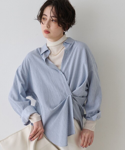 2WAY Asymmetric 변형 футболка — сменяемый стиль, 2‑сторонняя (ч/б)