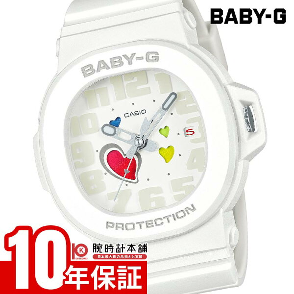 CASIO Baby-G BGA-100-7AJF PLAYFUL HEARTS SERIES — женские спортивные часы, белые