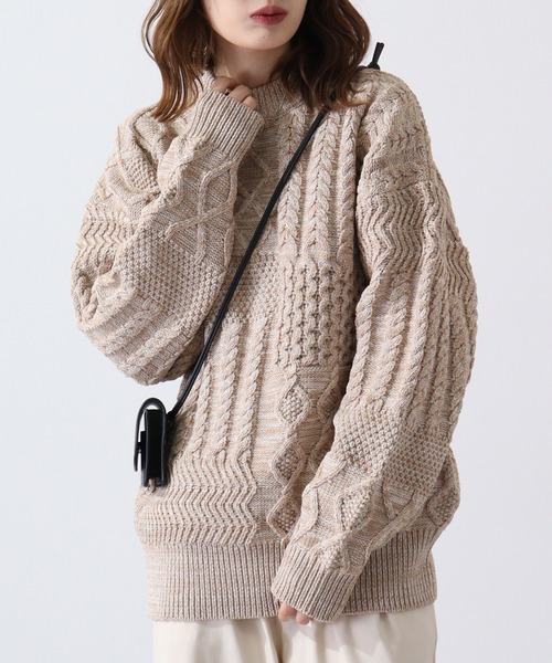 Loose‑style etique creige knit tee