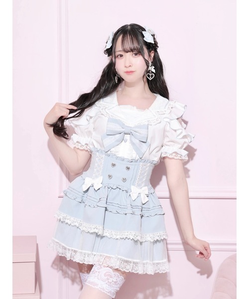 Trench‑セルラー open shoulder short ダブラウス — тренч‑рубашка open shoulder