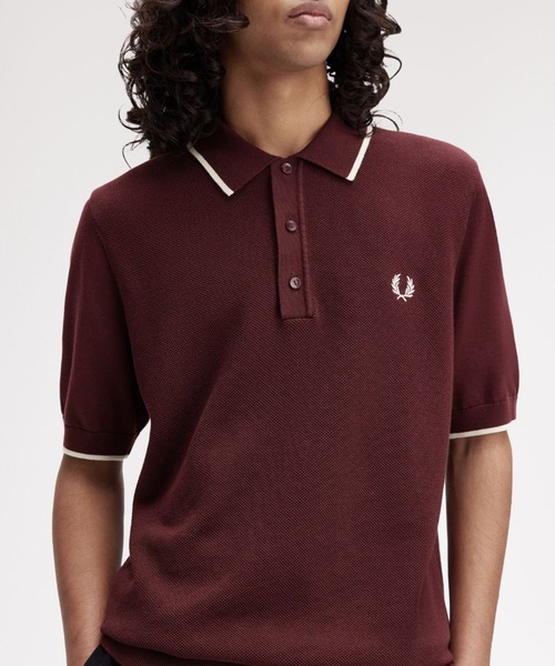 Поло-рубашка в трикотажной фактуре пикэ — Pique Stitch Knitted Polo Shirt