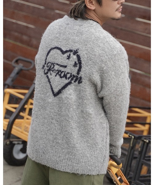 Cactus Heart jagard cardigan — жаккардовый кардиган "Cactus Heart"