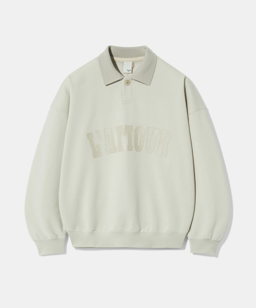 LAMOUR Matte Printing PK Sweatshirt T86 — толстовка Antique Sand