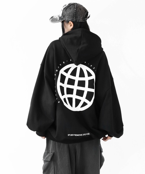 GROOVE ART — back print hooded sweat (батник с принтом)