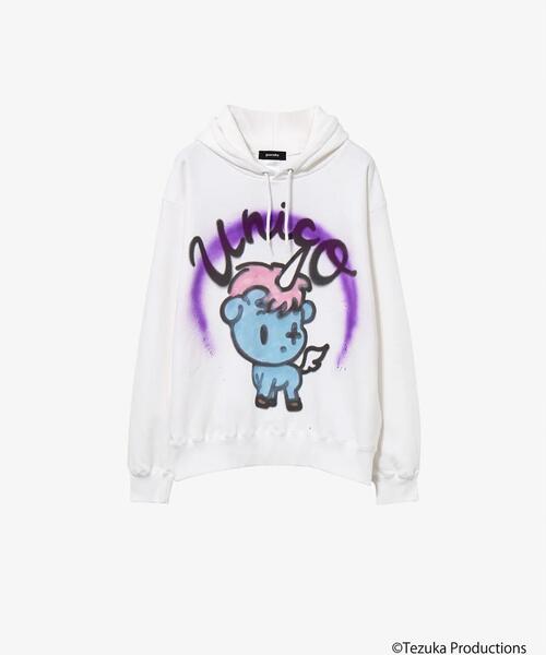 guernika — Thumb Doll Spray Hoodie (SHINICHIROINUI × Tezuka world) — унисекс худи