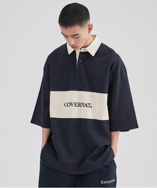【COVERNAT】RUGBY OVER-FIT T-SHIRT / カバーナット ロゴ ラグビー オーバーフィット Tシャツ