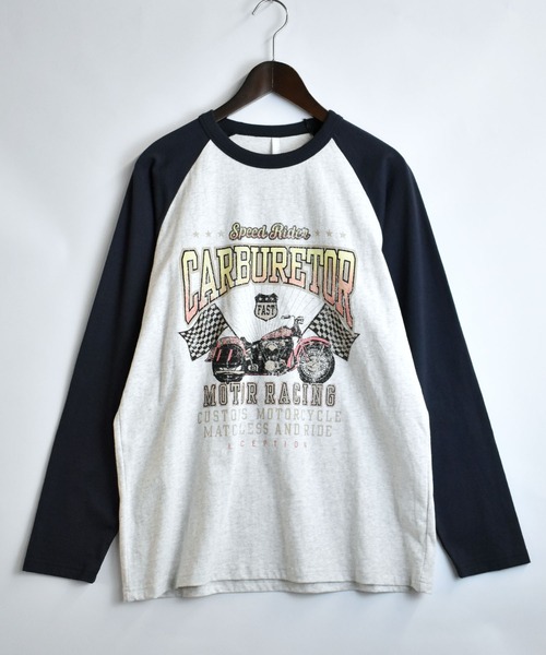 Raglan Logo Print Long Sleeve / Ringer Long T — рубашка с логотипом Raglan