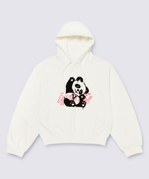 Panda Crop Hoodie — укороченное худи «Panda», marshmallow VN000KFEFS81