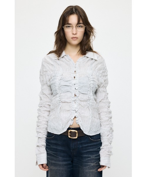 BUTTON UP SHIRRING — новая модель рубашки (26SS)