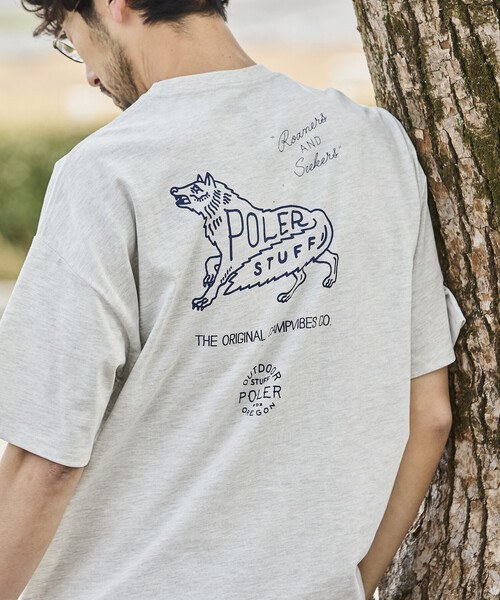 Лимитированная коллекция POLeR × FREAK'S STORE: POLeR Big Chillett Ulfsmochuff backprint T‑shirt