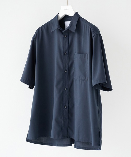 [White Mountaineering] DRAW CORD S/S POCKET SHIRTS — рубашка с кулиской и карманом